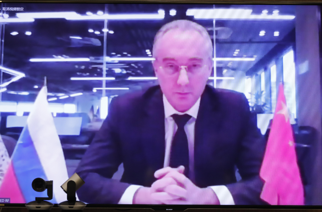 俄经济发展部发展双边合作司司长季阿诺夫讲话